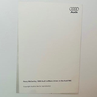 Audi Sport Le Mans 1999 Team Perry McCarthy Official Team A5 Press Photograph