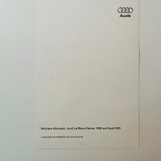 Audi Sport Le Mans 1999 Team Michele Alboreto Official Team A5 Press Photograph