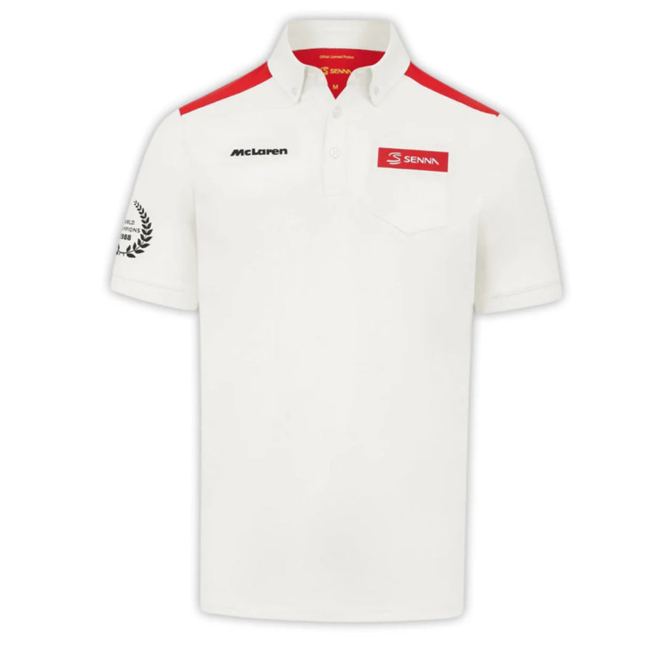 McLaren F1 Team Ayrton Senna Official Merchandise MCL X Senna Special Edition Polo Shirt