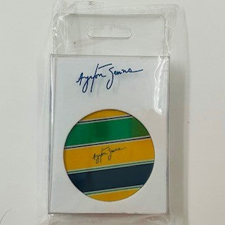 Ayrton Senna Official Collection Helmet Design Magnet