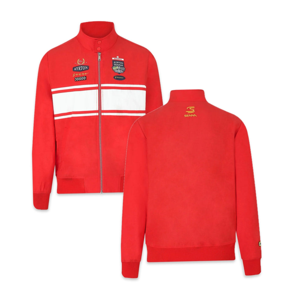 Ayrton Senna Official Merchandise Collection Legacy Patchwork Bomber Jacket