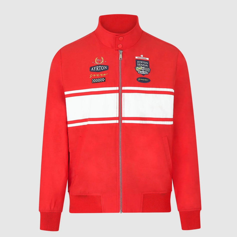 Ayrton Senna Official Merchandise Collection Legacy Patchwork Bomber Jacket