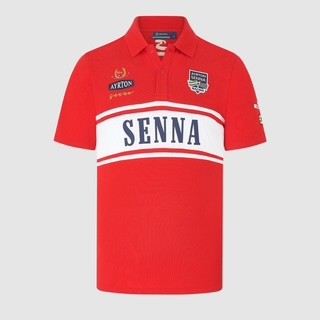 Ayrton Senna Official Merchandise Collection Legacy Patchwork Polo Shirt