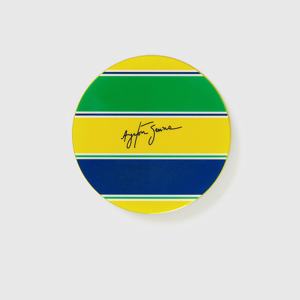 Ayrton Senna Official Collection Helmet Design Magnet