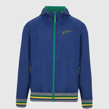 Load image into Gallery viewer, Ayrton Senna Official Collection Full Zip Windbreaker Jacket- Blue