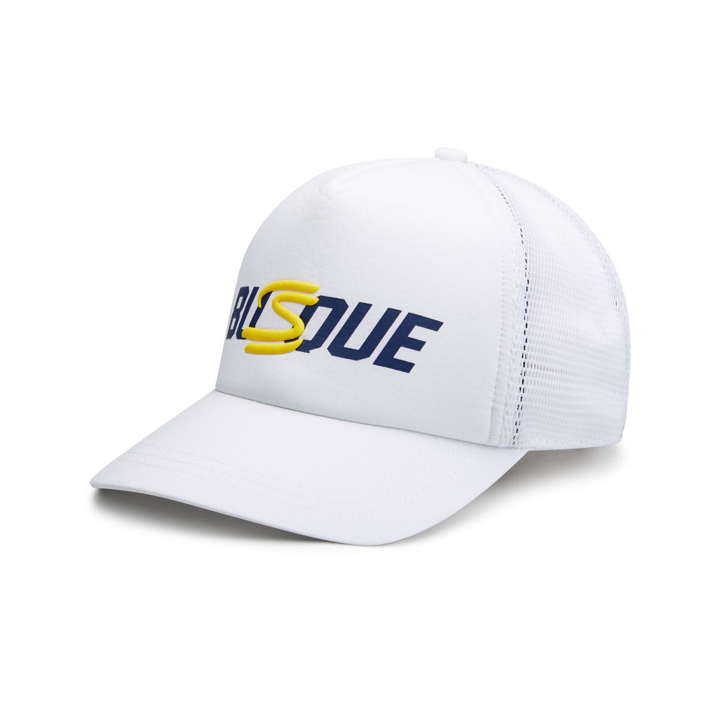 Ayrton Senna Official Collection Busque Trucker Style Cap-White