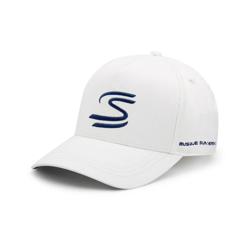 Official Ayrton Senna Collection White Cord Blue Senna S  'Busque Sua Verdade' Cap