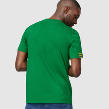 Load image into Gallery viewer, Ayrton Senna Official licenced Collection Senna Logo Organic Cotton T-Shirt- Green