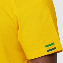 Load image into Gallery viewer, Ayrton Senna Official licenced Collection Senna Logo Organic Cotton T-Shirt- Yellow