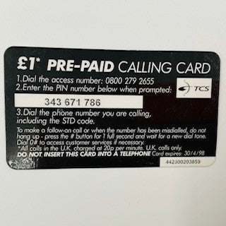 Genuine Benneton Renault F1 Team Gillette  Phone Card