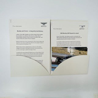 Genuine Origional Team Bentley Motorsport Bentley Speed 8 EXP Le Mans 24 Hour Race 2002 Press Pack/Media Kit Pack