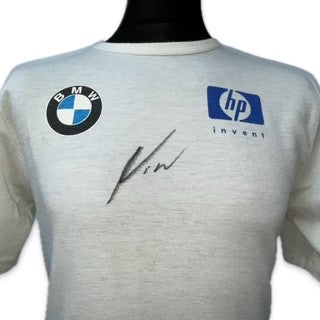 Nick Heidfeld BMW Williams F1 Team Race Used & Hand Signed Nomex Top