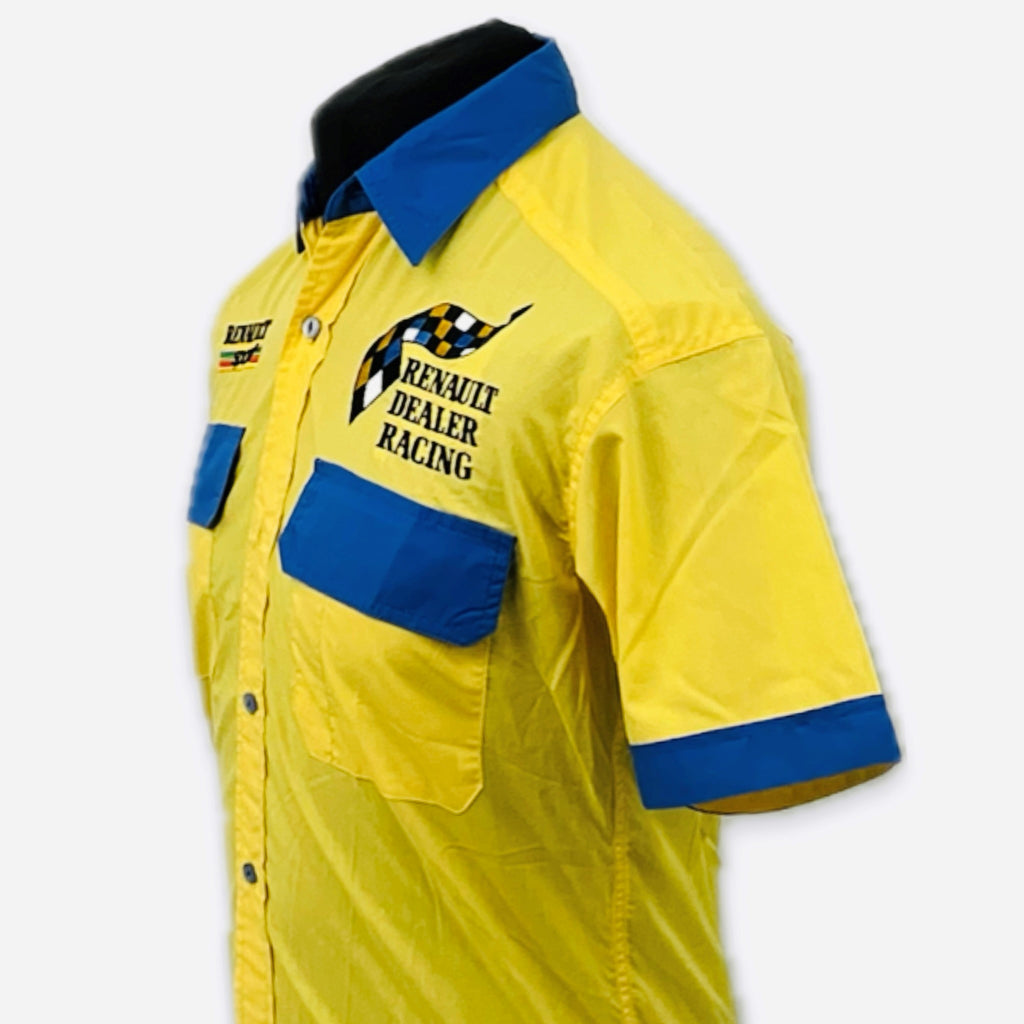 Vintage 1990's Renault Dealer Racing BTCC Official Team Issue Pit Crew Race Day Shirt