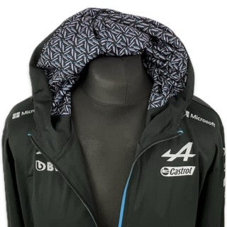 2023 BWT Alpine F1 Team Kappa Pit Crew Team Issue Race Day Hooded Rain Jacket -Ex Mechanic