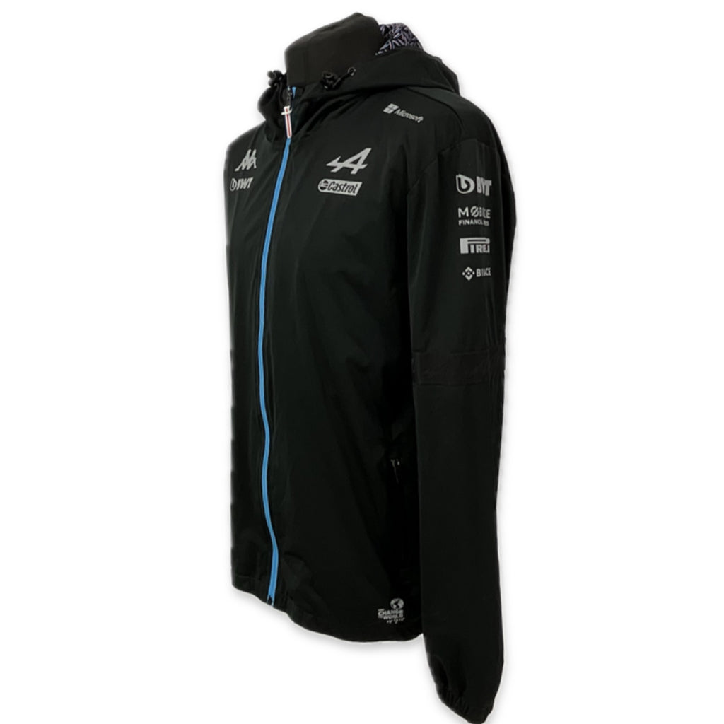 2023 BWT Alpine F1 Team Kappa Pit Crew Team Issue Race Day Hooded Rain Jacket -Ex Mechanic