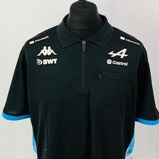 2024 BWT Alpine F1 Team Kappa Pit Crew Team Issue Race Day Polo Shirt-Ex Mechanic