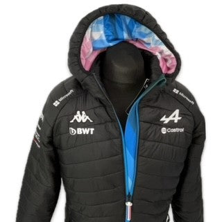 2024 BWT Alpine F1 Team Kappa Pit Crew Team Issue Race Day Hooded Quilted Jacket -Brand New