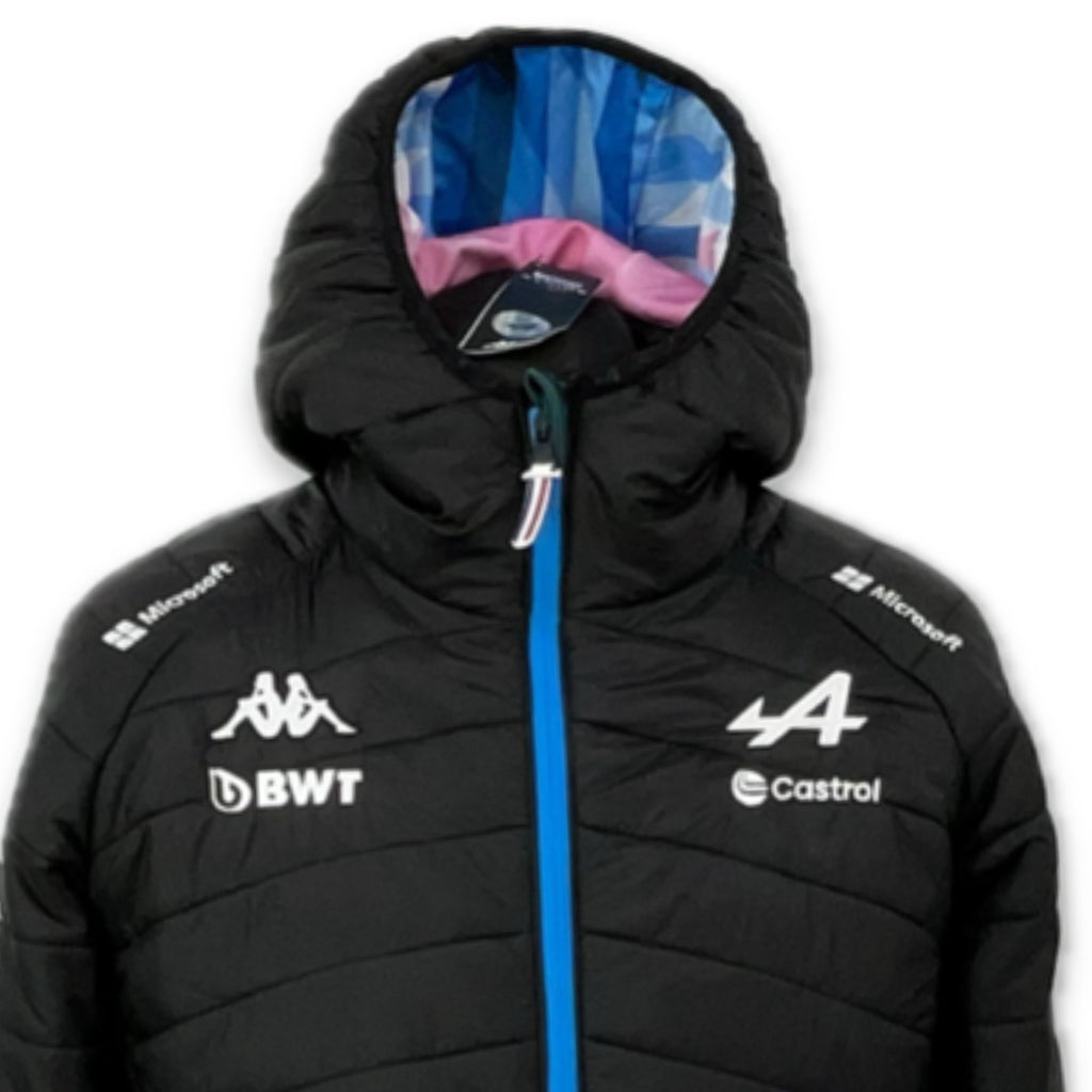 2024 BWT Alpine F1 Team Kappa Pit Crew Team Issue Race Day Hooded Quilted Jacket -Brand New