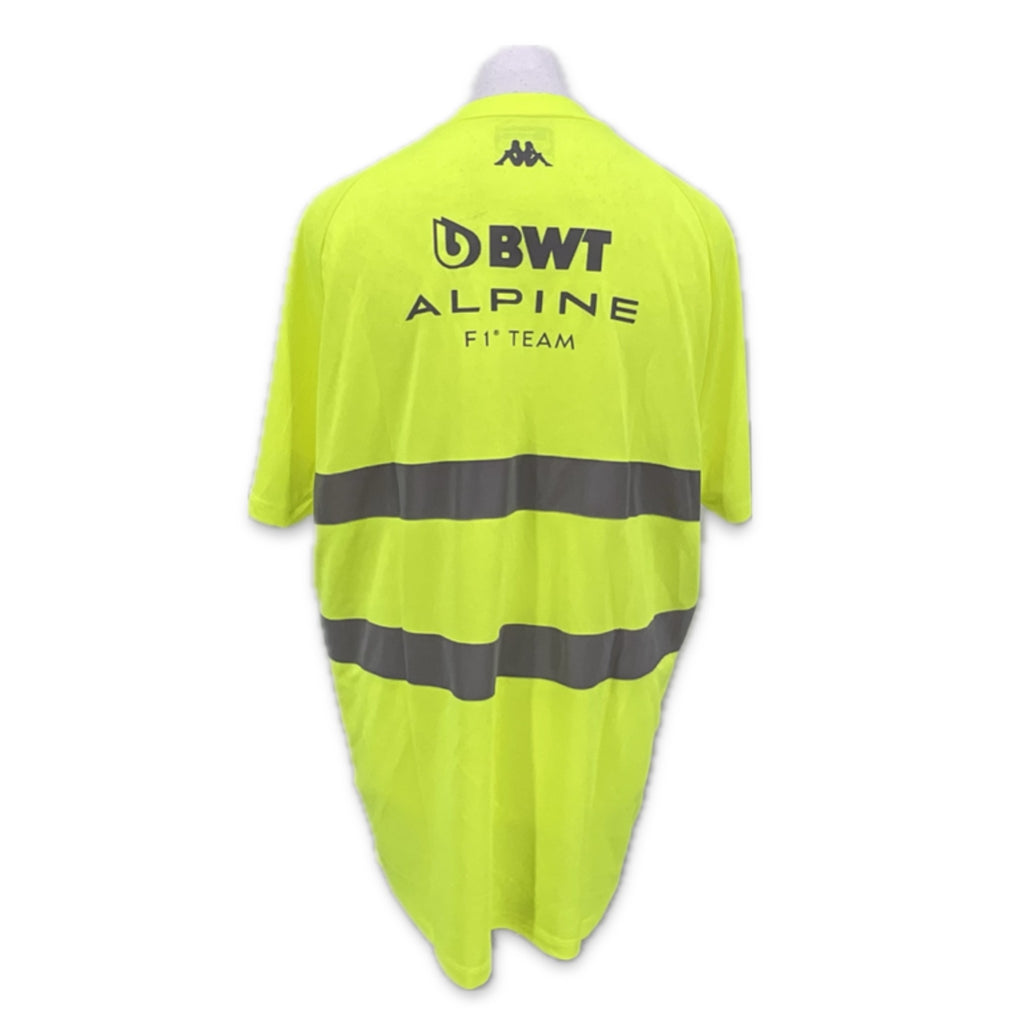 2024 BWT Alpine F1 Team Kappa Pit Crew Team Issue Race Day Reflective T-Shirt-Brand New