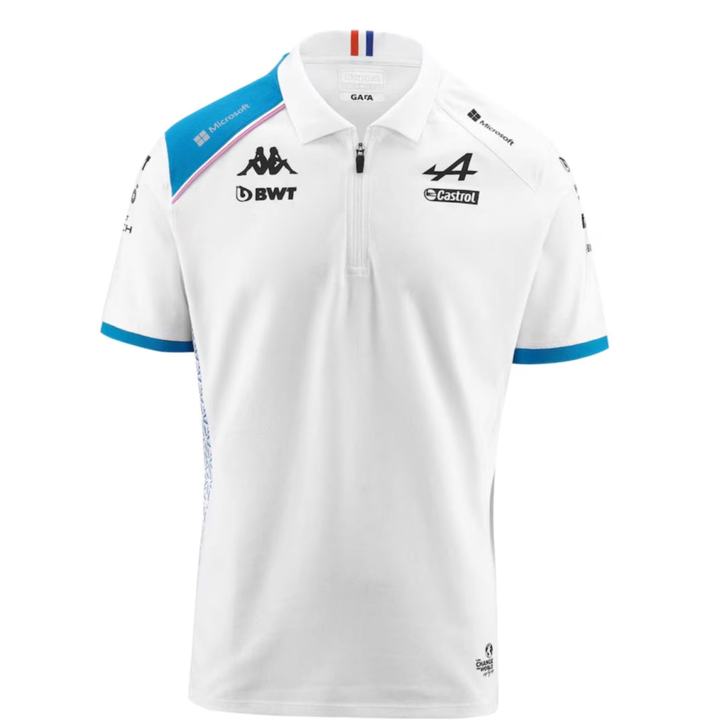 BWT Alpine F1 Team 2023 Polo Shirt - White