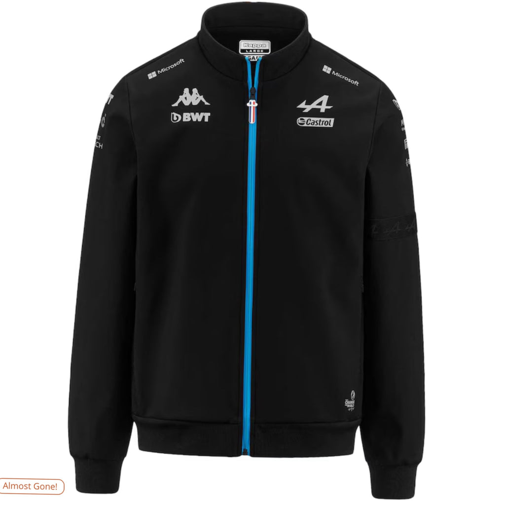 BWT Alpine F1 Team 2023 Kappa Softshell Jacket-Adults-Black