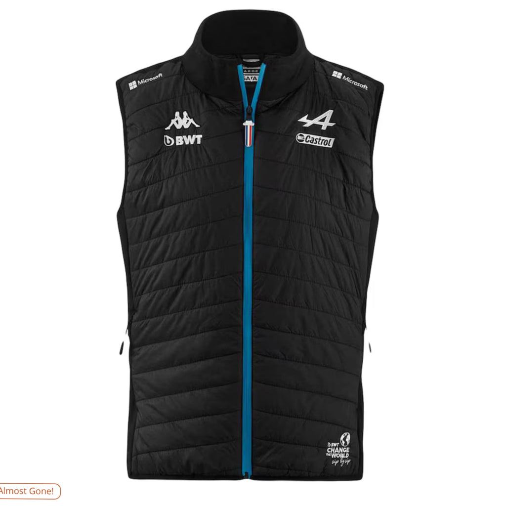 BWT Alpine F1 Team 2023 Kappa Gilet-Adults-Black