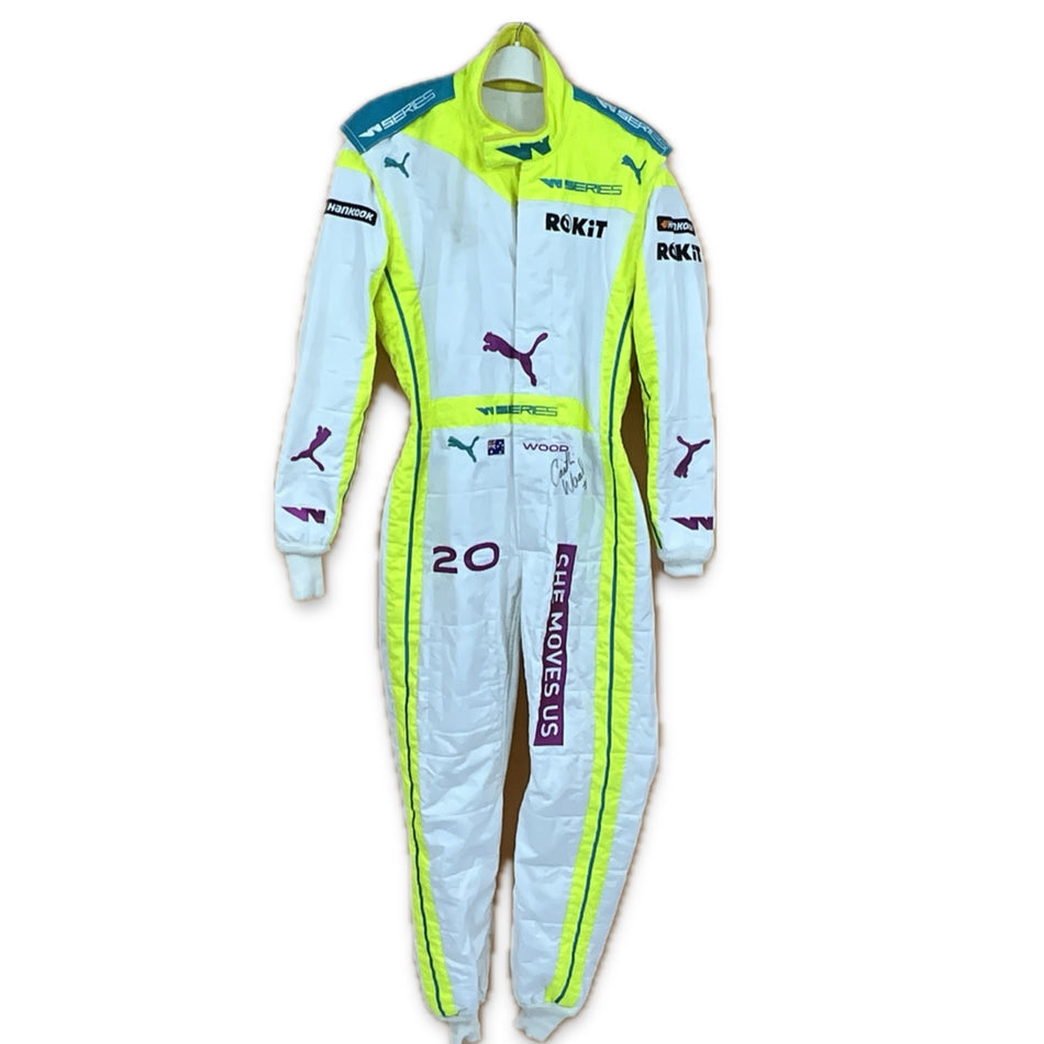 Caitlin Wood W-Series World Championship 2021 Race Worn and Hand Signed Puma Race Suit #20