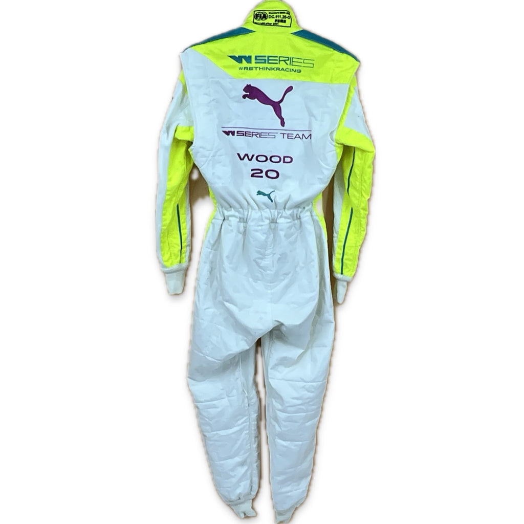 Caitlin Wood W-Series World Championship 2021 Race Worn and Hand Signed Puma Race Suit #20