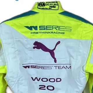 Caitlin Wood W-Series World Championship 2021 Race Worn and Hand Signed Puma Race Suit #20