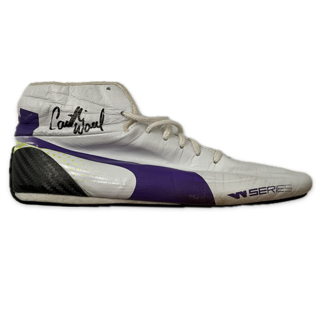 Caitlin Wood W-Series World Championship 2021 Race Worn and Hand Signed Puma Race Boots #2