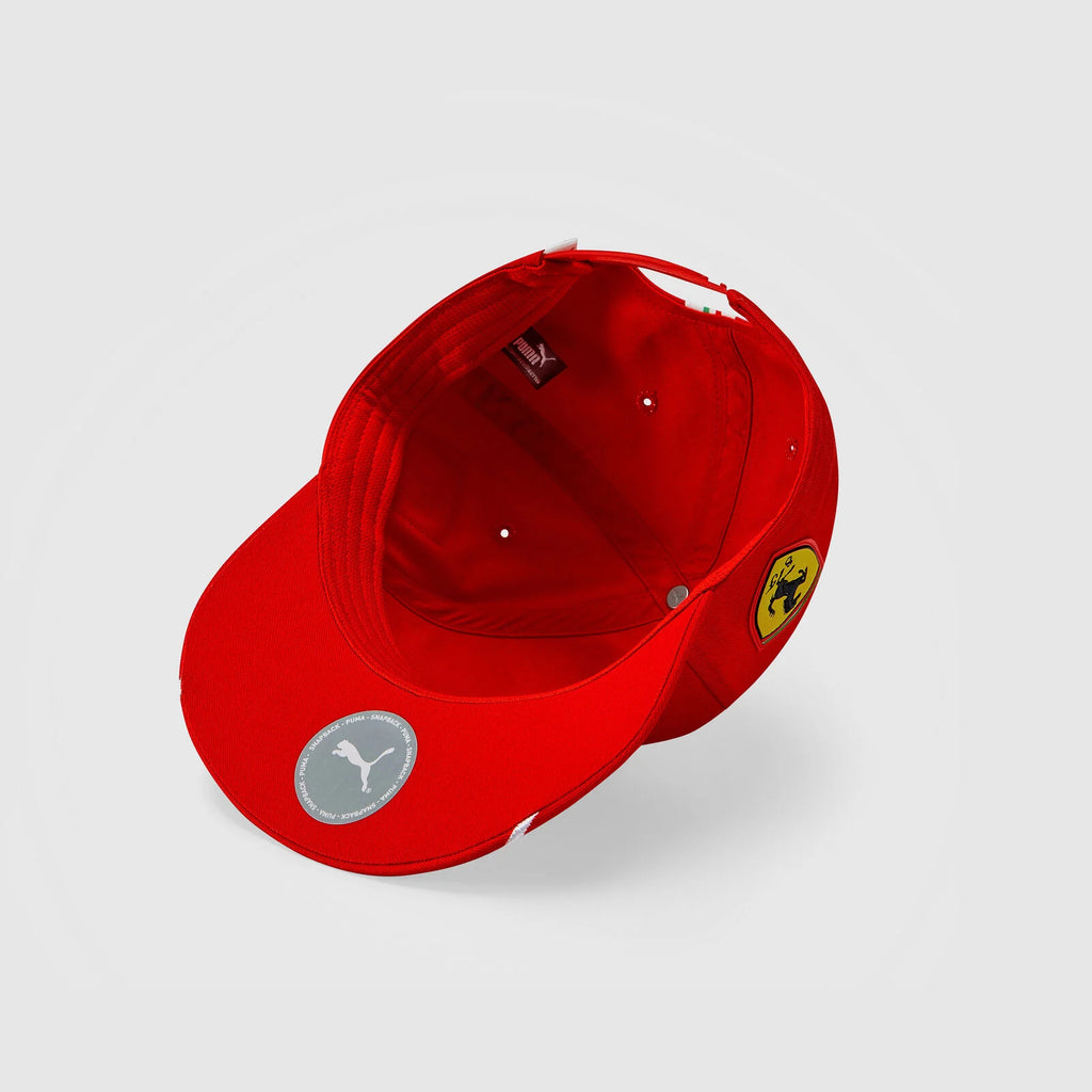 Scuderia Ferarri Formula One Team Official Merchandise Puma Driver Cap Carlos Sainz-Rosso Red-2021