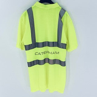 Caterham F1 Team Issue Hi-Vis Set Up Polo Shirt-Flue Yellow