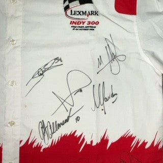 2004 Gold Coast Australia Lexmark Indy 300 Indy Car Shirt Signed by all 19 Drivers