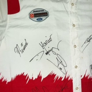 2004 Gold Coast Australia Lexmark Indy 300 Indy Car Shirt Signed by all 19 Drivers