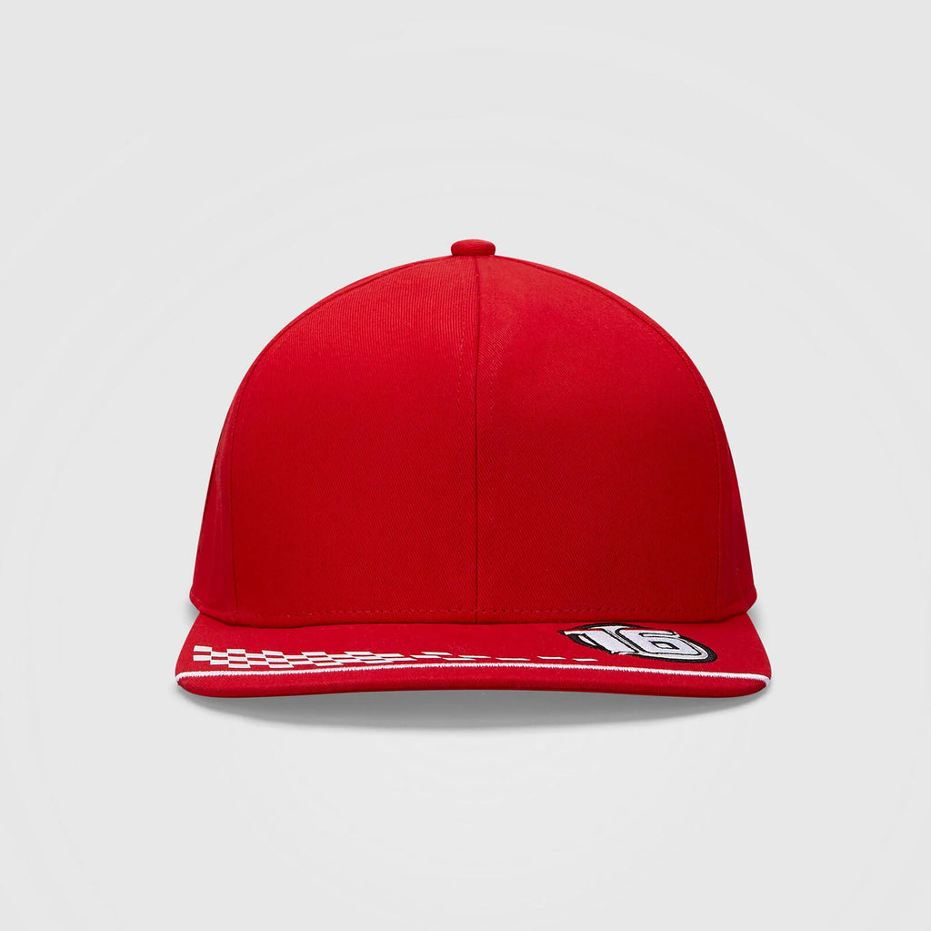 Scuderia Ferrari Formula One Team Official Merchandise Puma Driver Cap Charles Leclerc-Rosso Red -2021