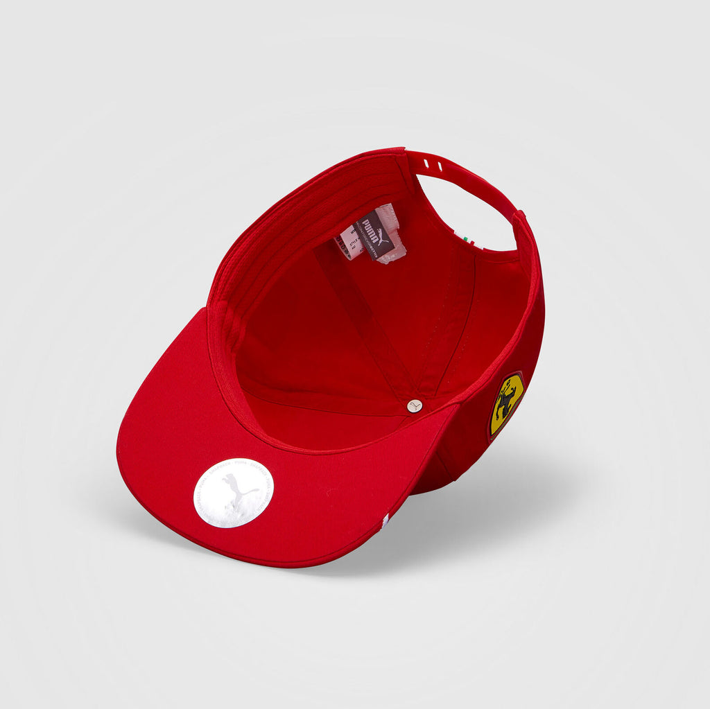 Scuderia Ferrari Formula One Team Official Merchandise Puma Driver Cap Charles Leclerc-Rosso Red -2021