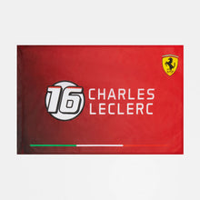 Load image into Gallery viewer, Official Merchandise Scuderia Ferrari Charles Leclerc #16 Fan Flag