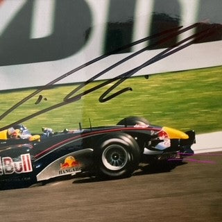 Christian Klein Hand Signed Red Bull Racing F1 Team Photograph.