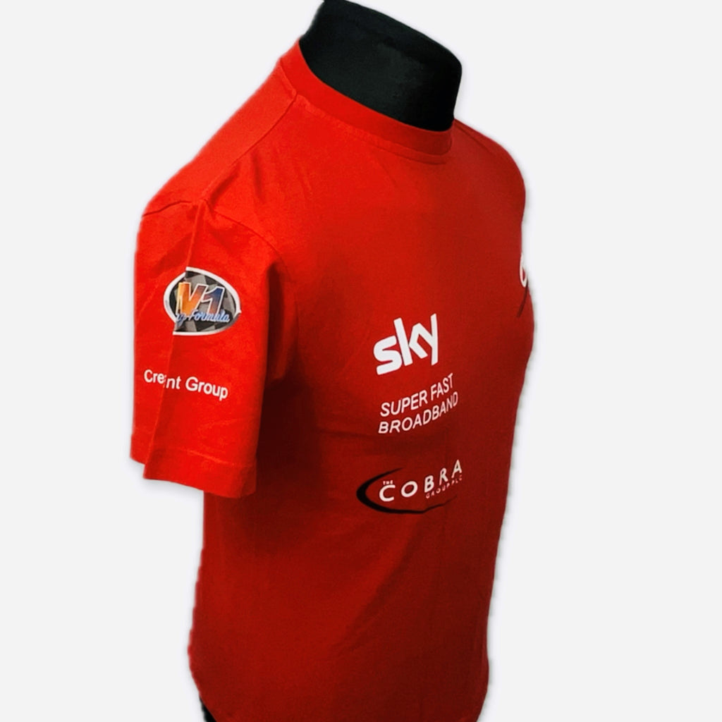 CRS Motorsport Ferrari F430 GT 2010 Le Mans Series Team Issue T-Shirt Shirt-Red