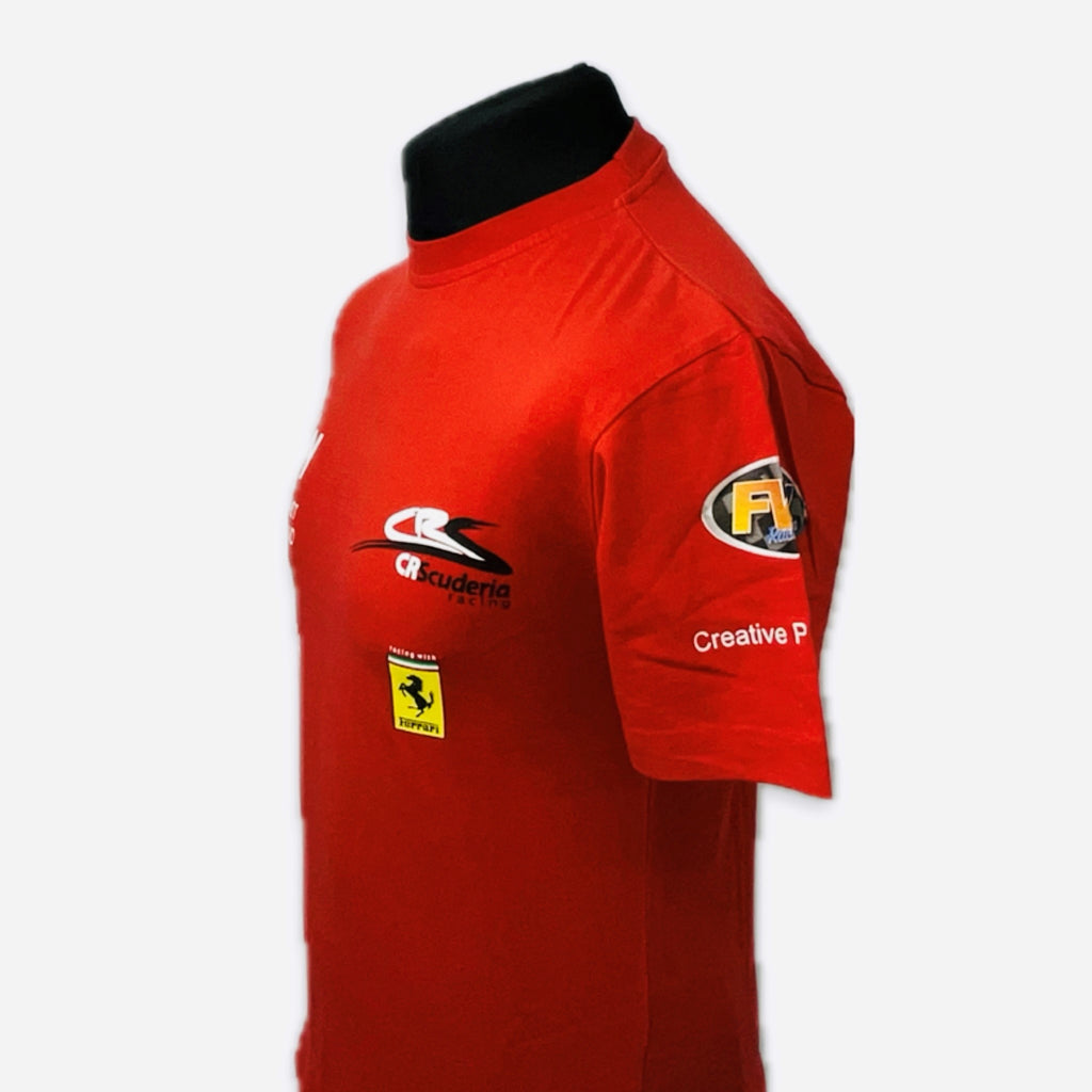 CRS Motorsport Ferrari F430 GT 2010 Le Mans Series Team Issue T-Shirt Shirt-Red