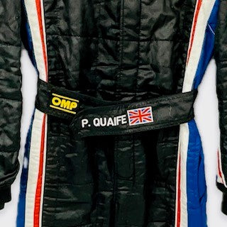 CRS Motorsport Ferrari F430 GT 2010 Le Mans Series Phil Quaife OMP Race Used Suit-Hand Signed