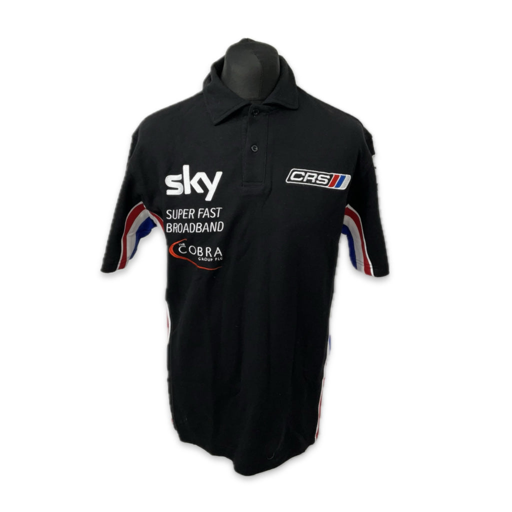 CRS Motorsport Ferrari F430 GT 2010 Le Mans Series Team Issue Polo Shirt-Black