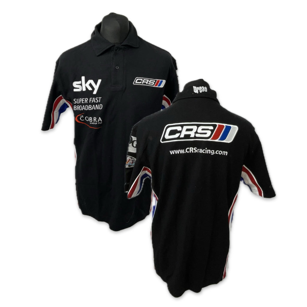 CRS Motorsport Ferrari F430 GT 2010 Le Mans Series Team Issue Polo Shirt-Black