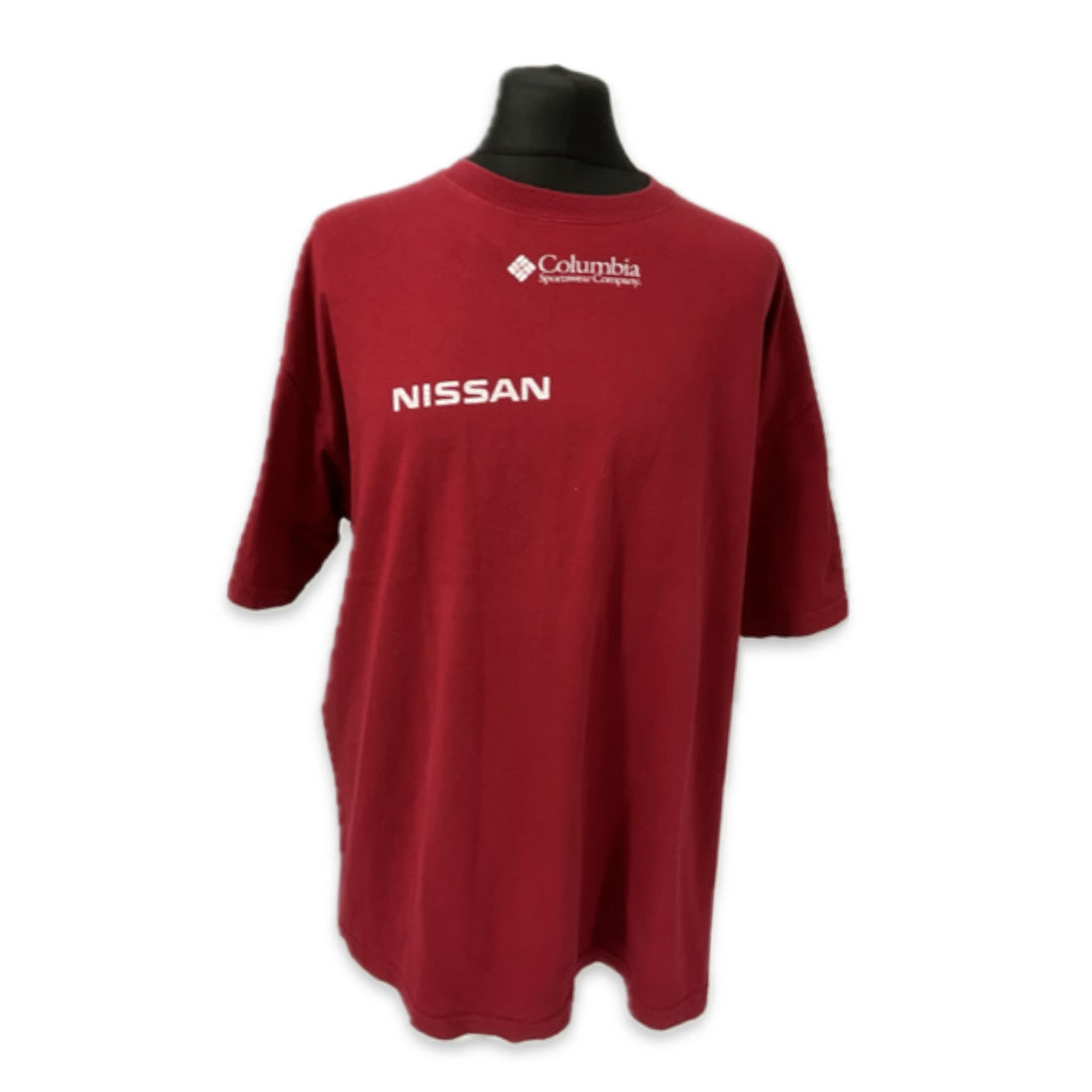 Nissan Motorsport Official Paris-Dakar Rally Team Issue T-Shirt-Maroon