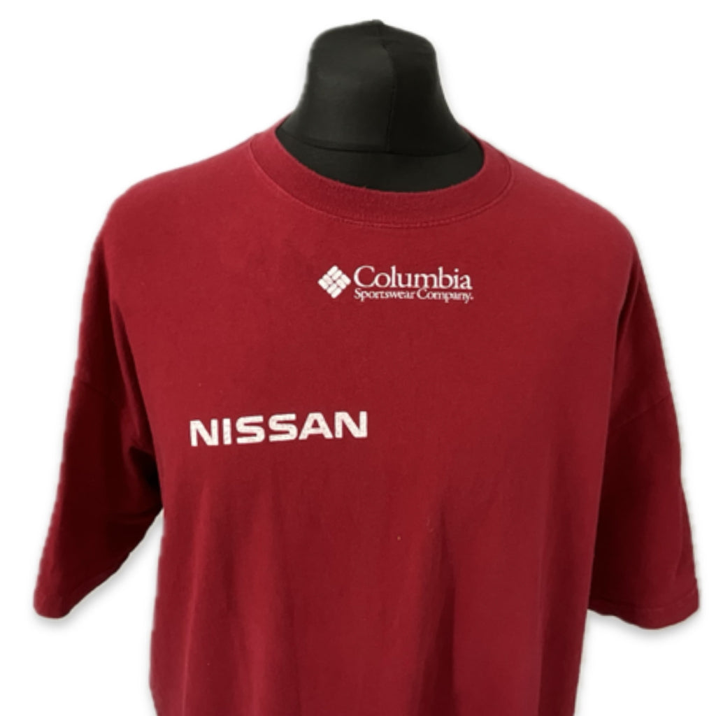 Nissan Motorsport Official Paris-Dakar Rally Team Issue T-Shirt-Maroon