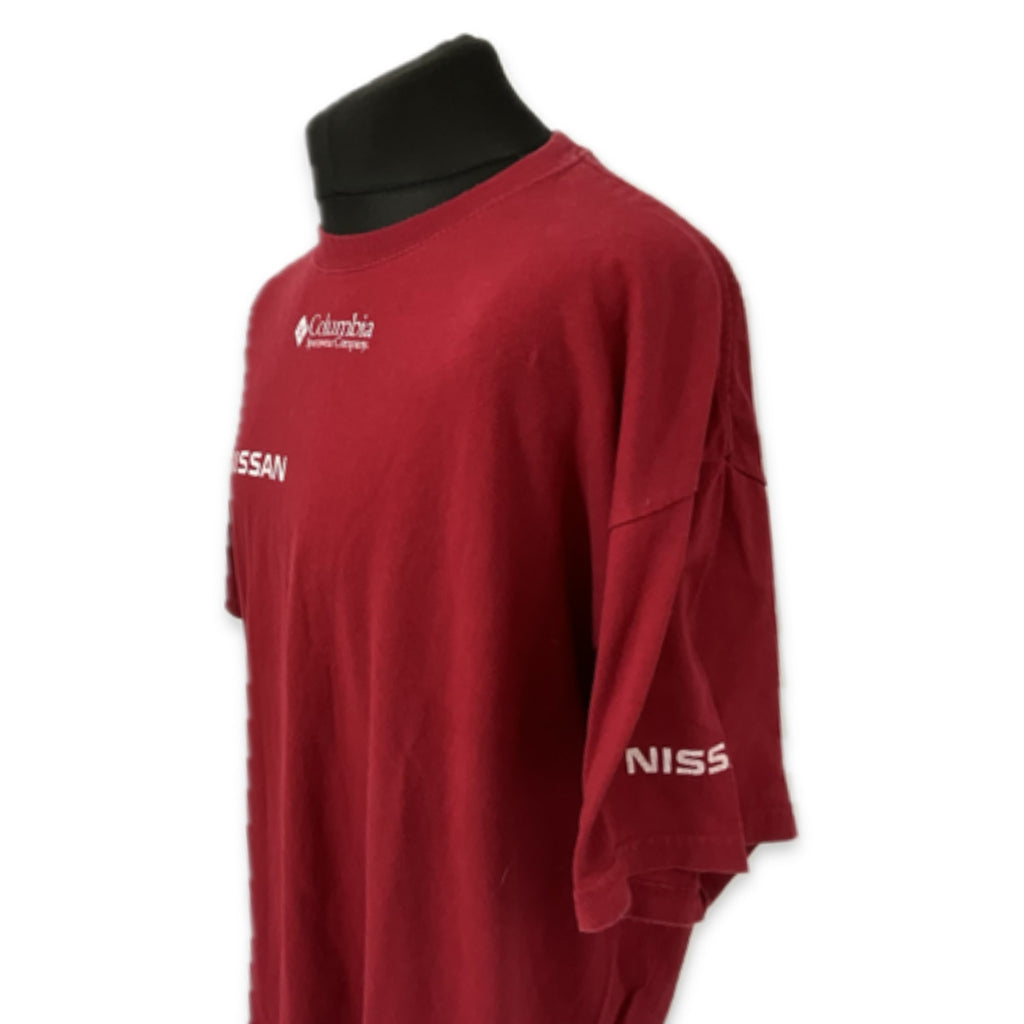 Nissan Motorsport Official Paris-Dakar Rally Team Issue T-Shirt-Maroon