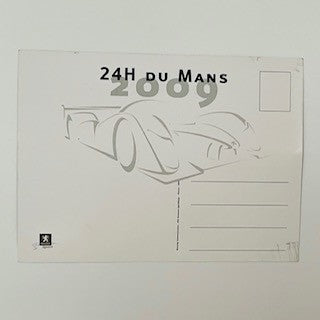 David Brabham Peugeot 908 HDI FAP Team Official Le Mans Postcard