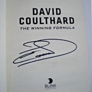 The Winning Formula-David Coulthard Hand Signed 1st Edition Hardback Book-Hand Signed