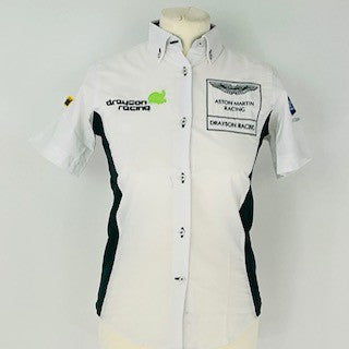 Women's Drayson Racing Aston Martin Racing Aston Martin GT1 American Le Mans team Issue Pit Crew Shirt-ALMS