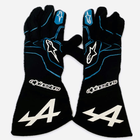 2021 Esteban Ocon Alpine F1 Team Alpinestars Race Used Gloves - Pit-Lane Motorsport